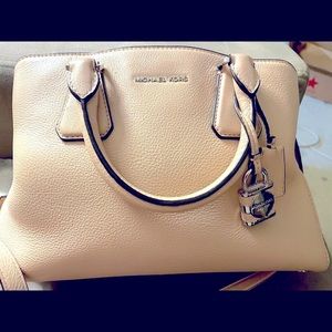 Michael Kors Small Ballet Pebbled Camilla Satchel.